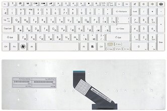 Клавиатура для ноутбука Packard Bell EasyNote LV44HC белая