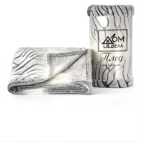 Плед 200х220 двухсторонний, ДомВелл