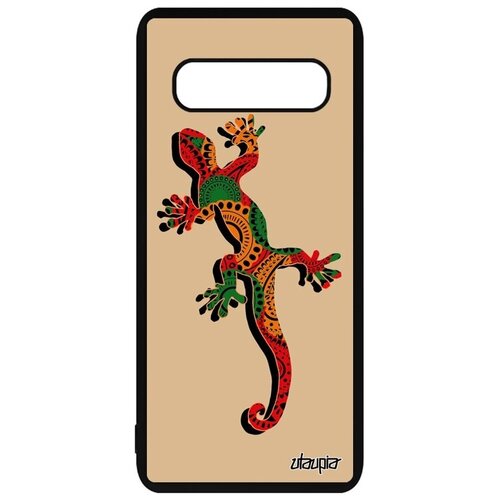 фото Модный чехол на смартфон // samsung galaxy s10 plus // "саламандра" тритон ящерица, utaupia, цветной