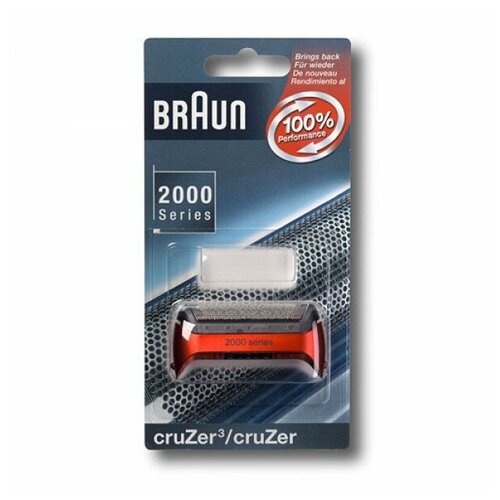 Сетка для бритвы Braun Cruzer3, 20S RED картридж для бритвы braun ccr8 с чистящей жидкостью