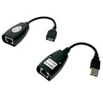 USB 2.0 удлинитель по витой паре(RJ45) до 30м Espada модель: EUSBExt30mVitP (комплект из передатчика и приемника) - изображение