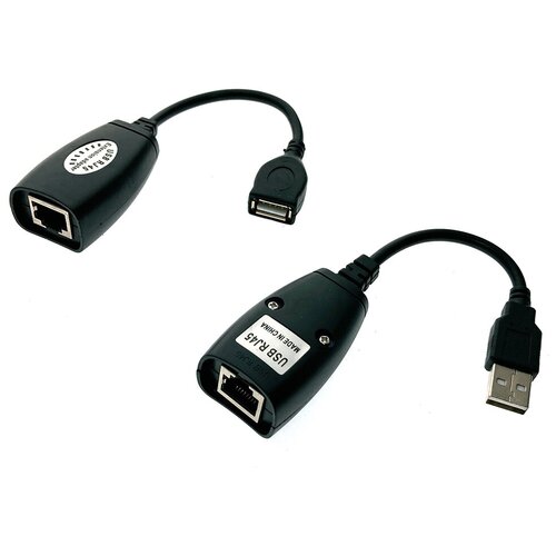 USB 2.0 удлинитель по витой паре(RJ45) до 30м Espada модель: EUSBExt30mVitP (комплект из передатчика и приемника) usb удлинитель по витой паре 8p8c rexant адаптер удлинитель