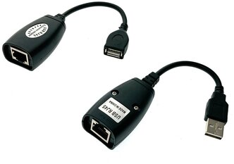 USB 2.0 удлинитель по витой паре(RJ45) до 30м Espada модель: EUSBExt30mVitP (комплект из передатчика и приемника)