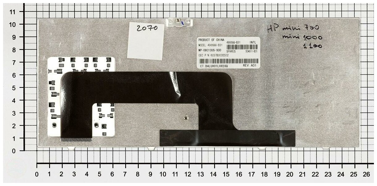Клавиатура для ноутбука HP Compaq 496688-B31 черная