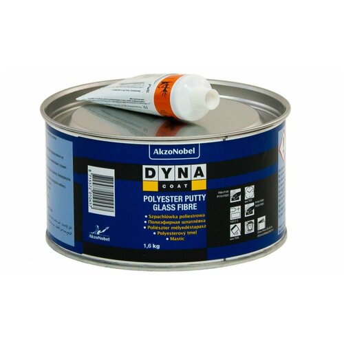 Шпатлевка со стекловолокном Dynacoat Polyester Putty Glass Fibre 1,6 кг.