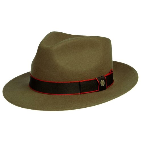 фото Шляпа федора stetson, шерсть, утепленная, размер 59, коричневый