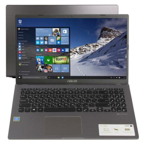 фото Ноутбук 15.6" hd asus x509fa-br935t silver (pen 5405u/4gb/128gb ssd/nodvd/vga int/w10) (90nb0mz1-m17940)