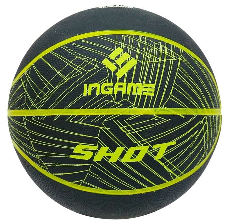 INGAME Мяч баскетбольный Ingame Shot (р.7, Черно - желтый)