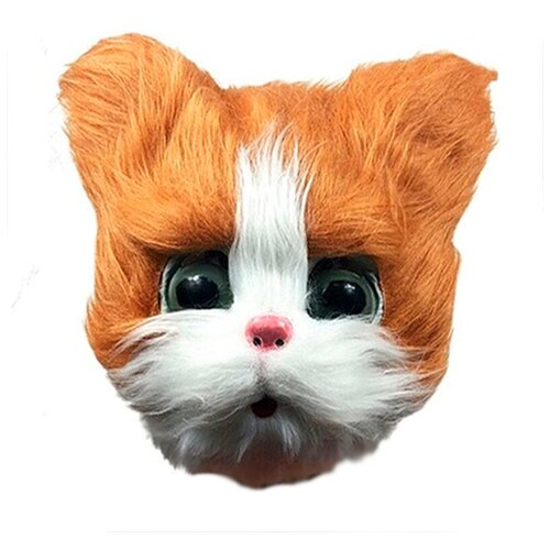 фото Маска кота симпатичная качественная цвет рыжий маски - карнавал