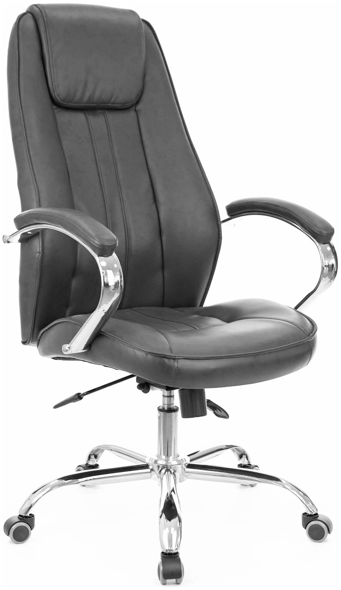 Офисное кресло Everprof Long TM чёрное (ткань, пластик, ролики, ТопГан Мульти) Ep-longtmecoblack .
