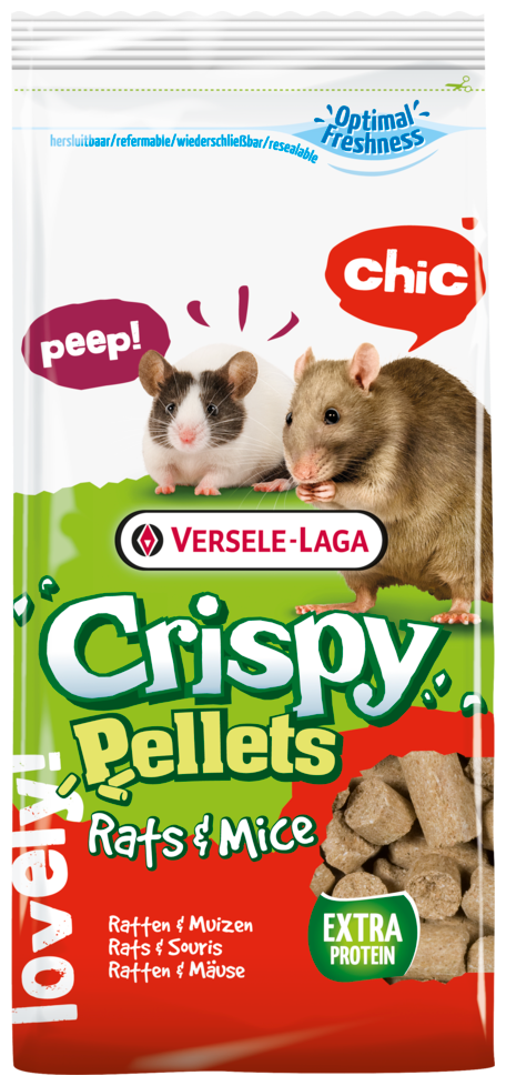 Versele-Laga Crispy Pellets гранулированный корм для крыс и мышей Rats & Mice 1 кг