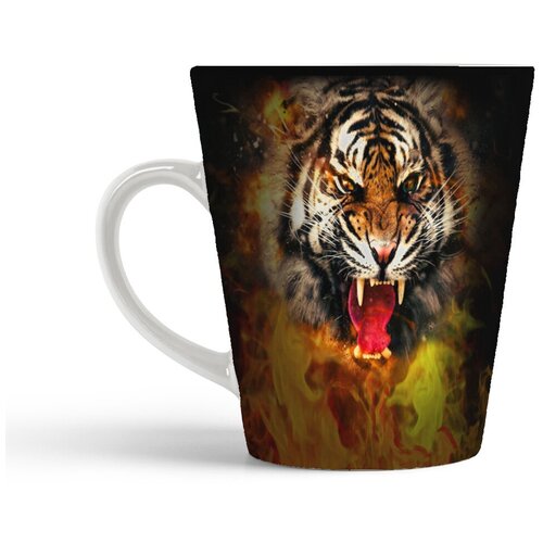 фото Кружка-латте coolpodarok злой тигр