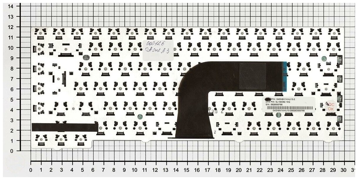 Клавиатура для ноутбука Asus Z91ER русская черная Г-образный Enter