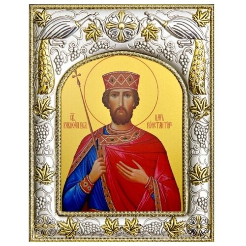 икона равноапостольный царь константин 10х14 см Икона Константин, арт вк-152