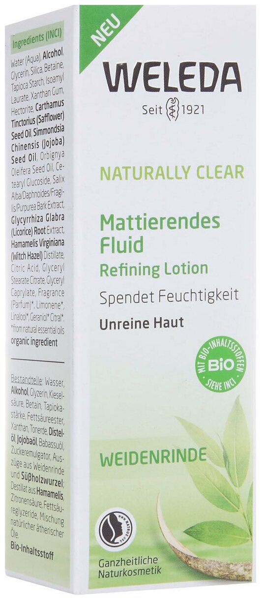 Матирующий флюид Weleda Naturally Clear, для комбинированной и жирной кожи, 30 мл - фото №15