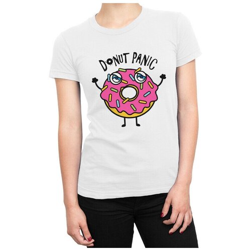 Футболка Dream Shirts Donut Panic Женская белая 3XL