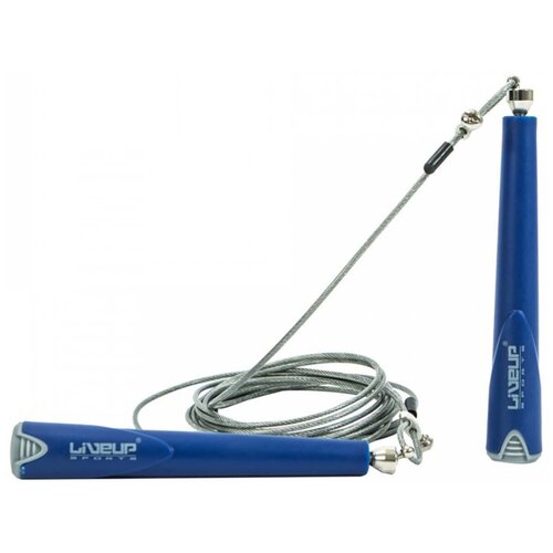 фото Скакалка liveup cable jumprope синий onesize ls3114