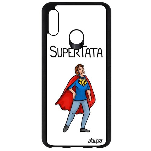 фото Красивый чехол на мобильный // huawei p smart 2019 // "супертетя" комичный герой, utaupia, белый