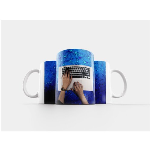 фото Кружка "клавиатура, руки, запись" 320 мл lotsprints