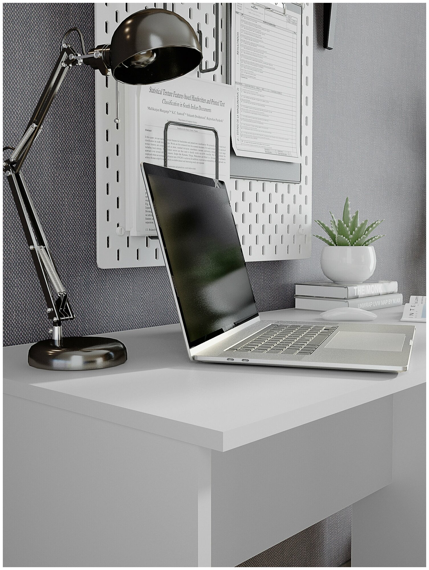 Письменный стол, компьютерный стол Beneli алекс, Белый, 100х50х76,2 см, 1 шт.