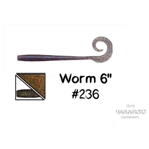 приманка gary yamamoto worm 6 236 Приманка Gary Yamamoto Worm 6 #236