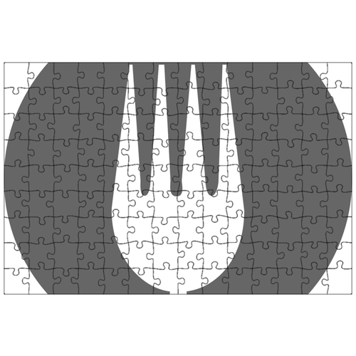 фото Магнитный пазл 27x18см."вилка, столовые приборы, икона" на холодильник lotsprints