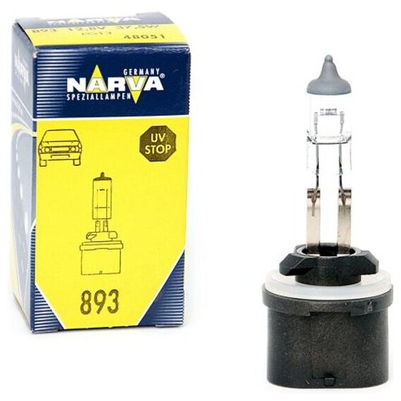 Лампа автомобильная Narva №893 (37.5W) PG13 12V, 1шт, 480513000