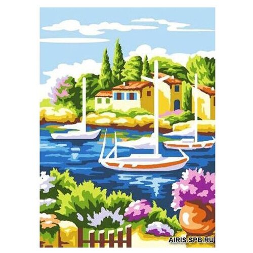 MRC722-309 Канва с рисунком MARGOT 'Лагуна' 30*40 см