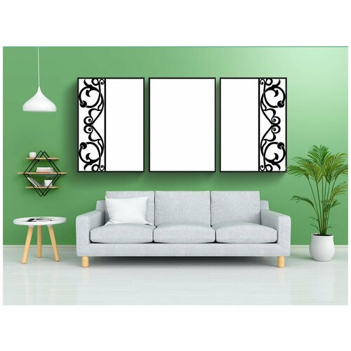 фото Набор модулных постеров для интерьера "декоративный, орнаментальный, цветочный" 60x90 см. в тубусе, без рамки lotsprints