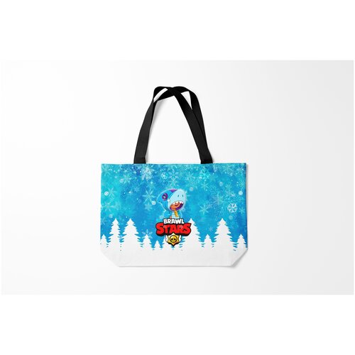 фото Сумка-шоппер / 46х35 см / геймерам / brawl stars зимний leon shark burnettie