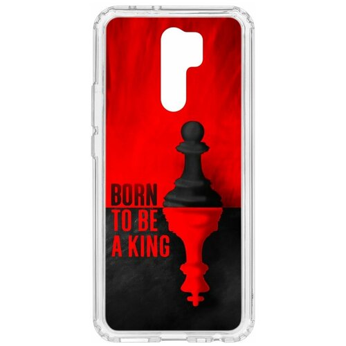 фото Чехол на xiaomi redmi 9 kruche print born to be a king / чехол для xiaomi / чехол с рисунком / чехол с принтом / чехол для ксяоми / чехол для хаоми / бампер на сяоми / чехол накладка для ксяоми / противоударная накладка для xiaomi redmi mi / защита для redmi / защита на mi / cиликоновый чехол для xiaomi redmi / пластиковый чехол на ксиаоми / защитный чехол для хаоми / чехольчик / защита телефона / ударопрочный чехол кruче,kruche