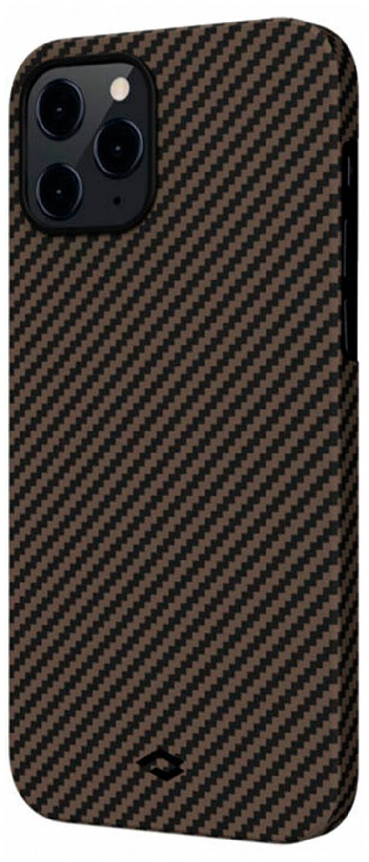 Чехол PITAKA MagEZ Case для iPhone 12 Pro розовое золото карбон - Twill (KI1206P)