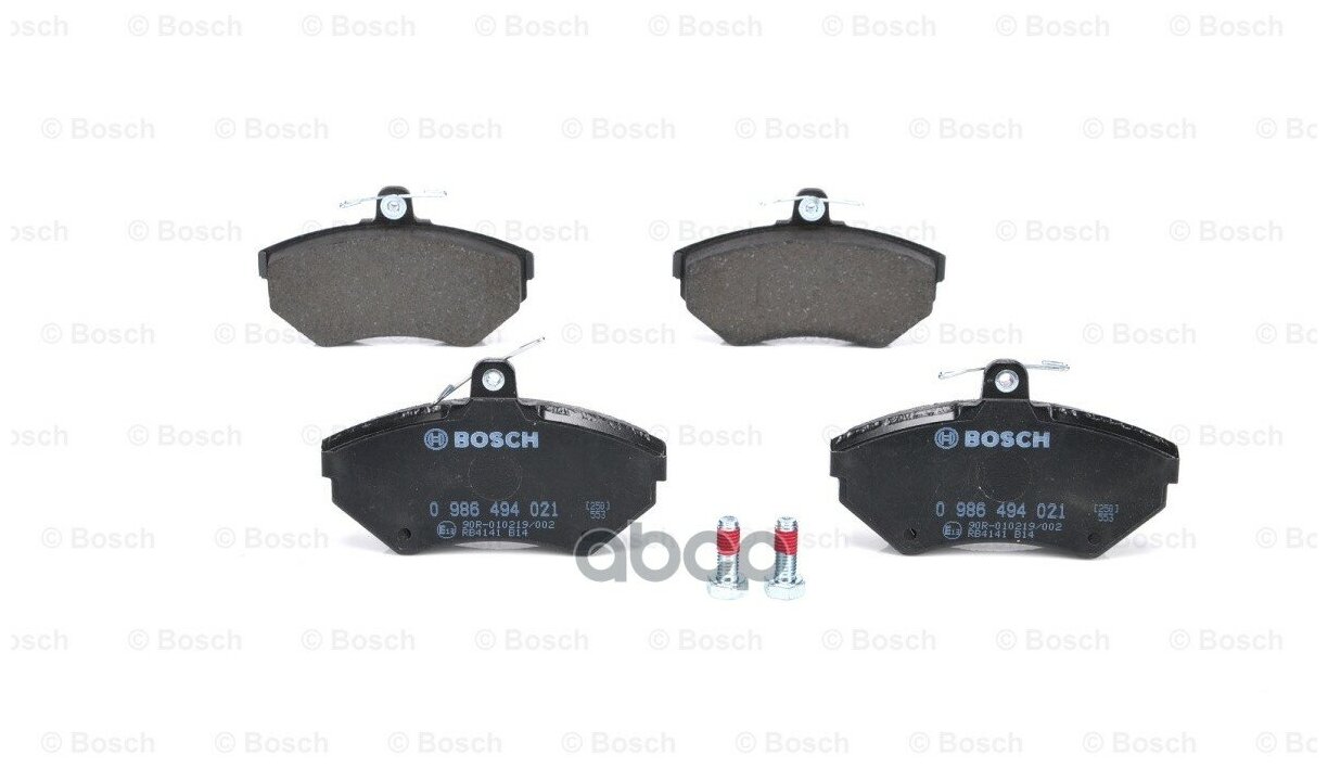 Колодки Тормозные Audi A4 1.6/1.8/1.9d 95>00/Volkswagen Passat 97>00 Передние Bosch арт. 0 986 494 021