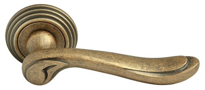 Ручка дверная RUCETTI Classic-L, 6, античная бронза