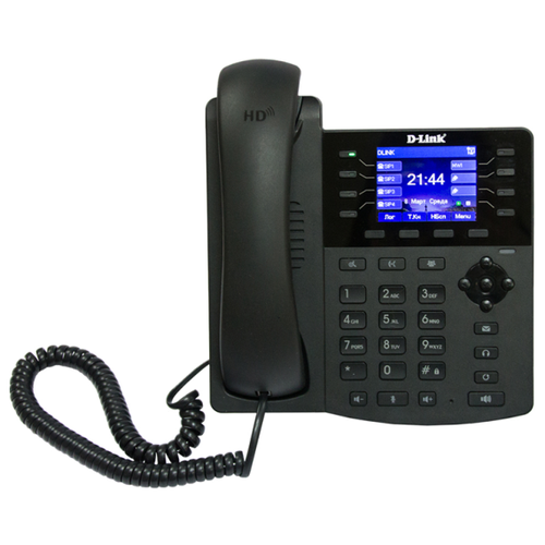 Телефоны D-Link DPH-150SE/F5B, VoIP Phone with PoE support, 1 10/100Base-TX WAN port and 1 10/100Base-TX LAN port. Call Control Protocol SIP, Russian menu, 4 independent SIP line with backup proxy server, P2P