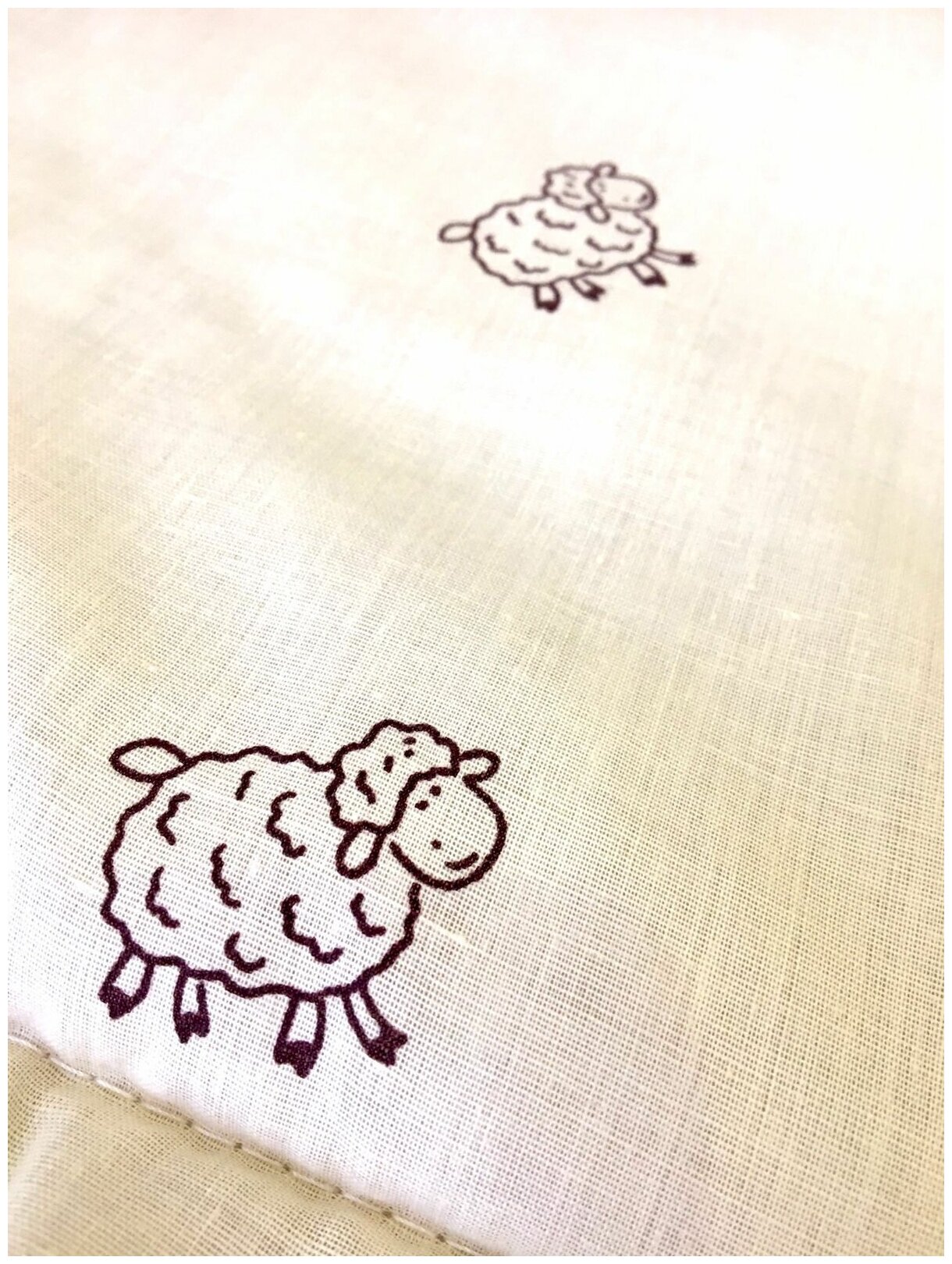 Одеяло овечья шерсть, стеганое легкое ,1,5 спальное - фотография № 3