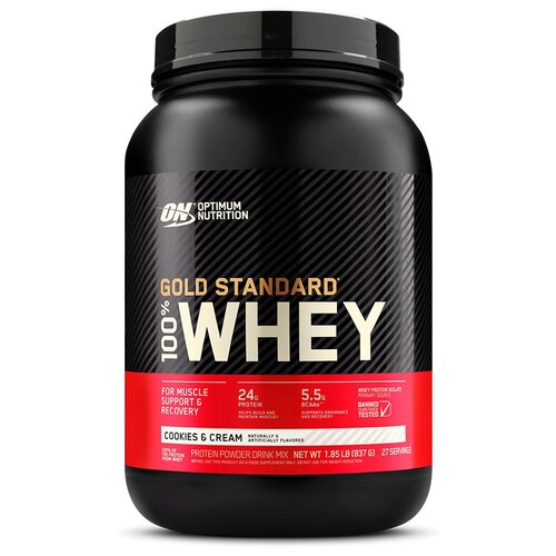 фото Протеин optimum nutrition 100% whey gold standard, 909 гр., печенье и крем