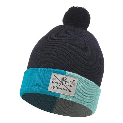 Шапка Buff JR KNITTED HAT KELDA GRAPHITE (US:one size)