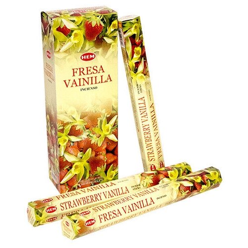 Благовония палочки HEM Клубника Ваниль Strawberry Vanilla 120 шт