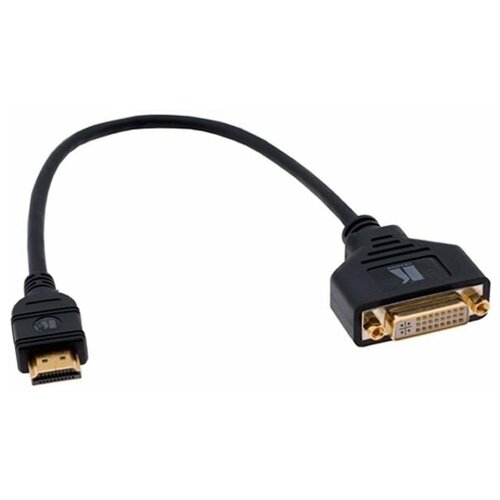 кабель hdmi dvi kramer adc df hm Переходник HDMI (M) - DVI (F), 0.3м, Kramer (ADC-DF/HM)