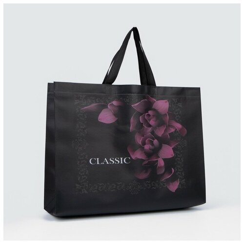 фото Сумка без молнии, цвет чёрный нет бренда