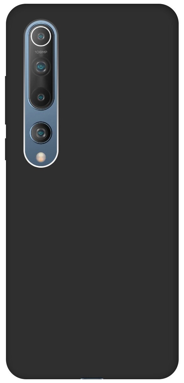 Чехол - накладка Soft Touch для Xiaomi Mi 10 черный