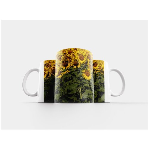 фото Кружка "испания, подсолнухи, летом" 320 мл lotsprints