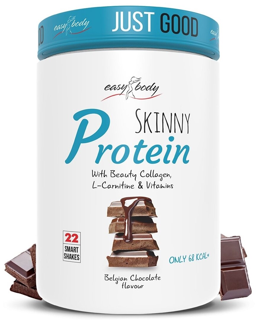 QNT SKINNY PROTEIN 450g BelgianChoco/ "Скинни Протеин" со вкусом бельгийский шоколад 450 гр