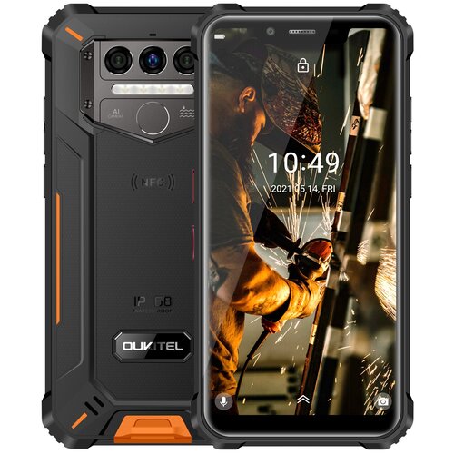 фото Смартфон oukitel wp9 6/128gb, черный/оранжевый