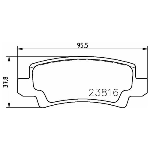 Hella HELLA Тормозные колодки hella 8db355010841