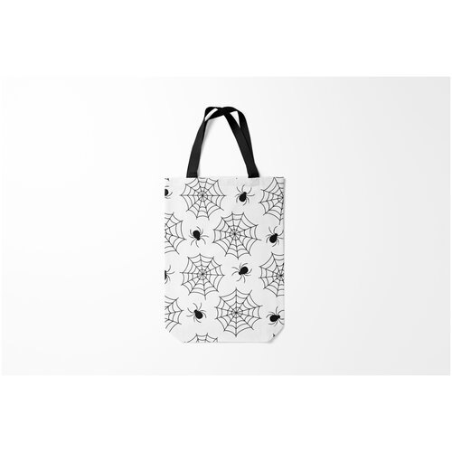 фото Сумка-шоппер / 31х42 см / насекомые / пауки паутинка burnettie