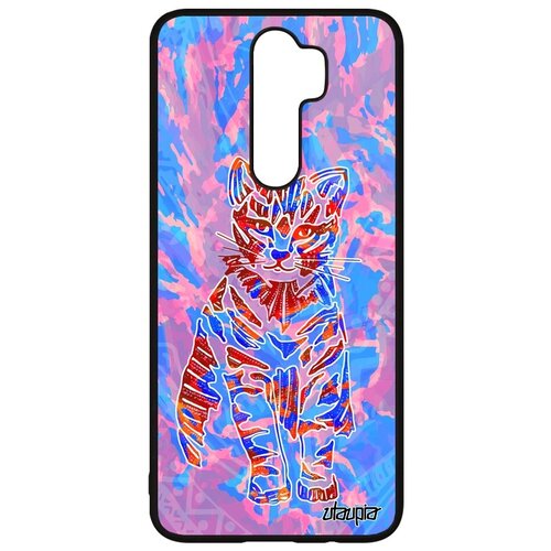 фото Необычный чехол на мобильный // xiaomi redmi note 8 pro // "кот" стиль пушистый, utaupia, розовый