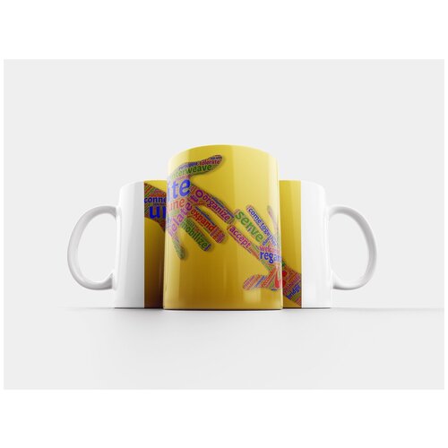 фото Кружка "зима, снег, вечнозеленые растения" 320 мл lotsprints