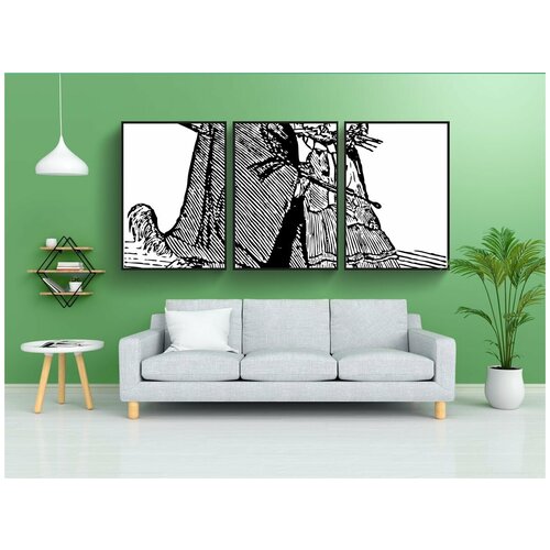 фото Набор модулных постеров для интерьера "кошка, собака, домашние питомцы" 60x90 см. в тубусе, без рамки lotsprints